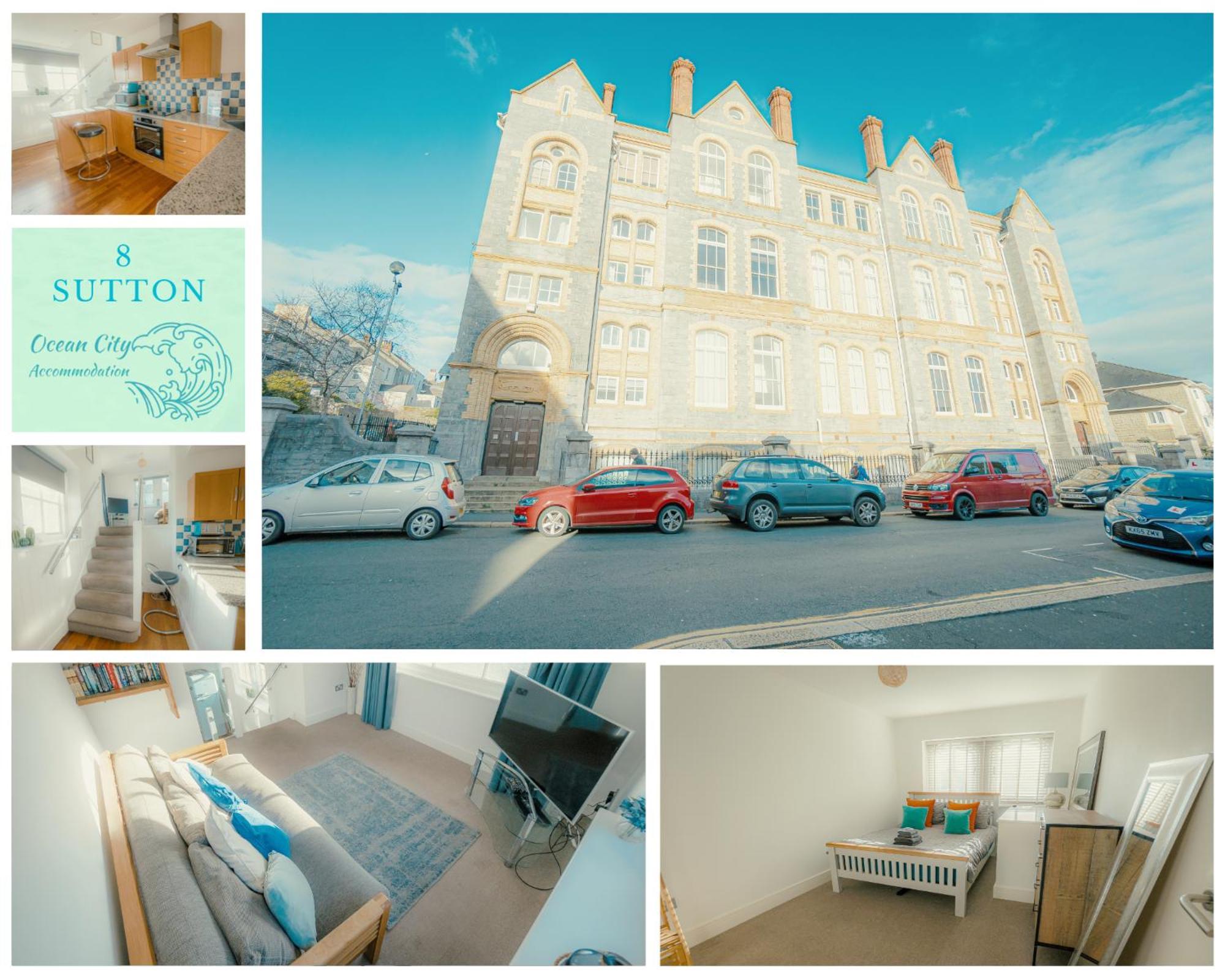 Super Duplex With Free Parking Apartment Plymouth Bagian luar foto